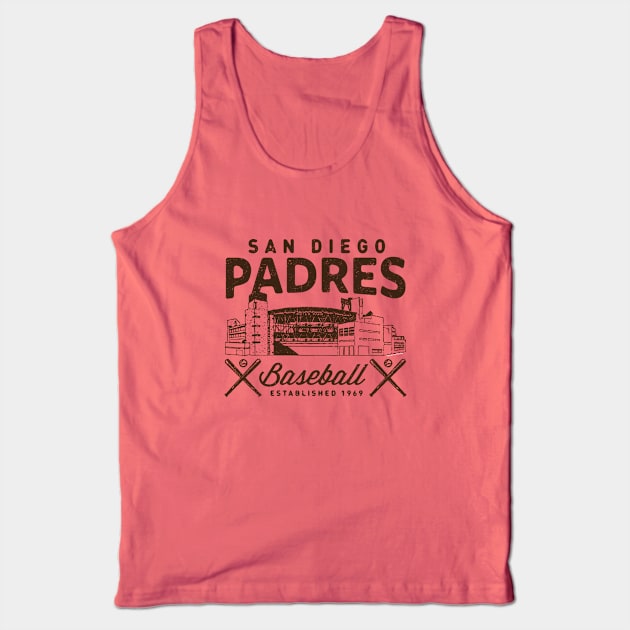 San Diego Padres Stadium by Buck Tee Tank Top by Buck Tee